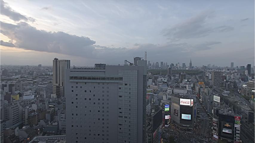 屋上/渋谷⑤（夕方）