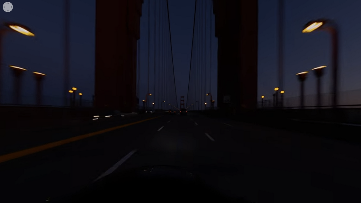 走行/海峡大橋　San Francisco（夕方）