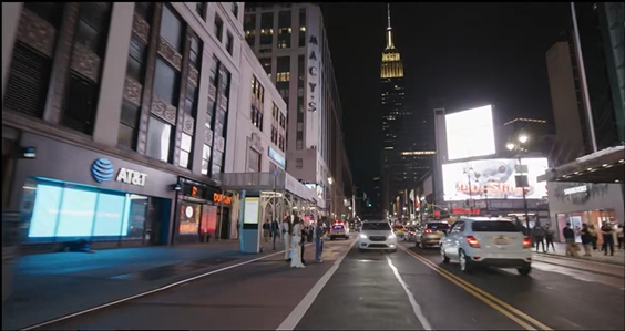走行/New York-City 17（夜）
