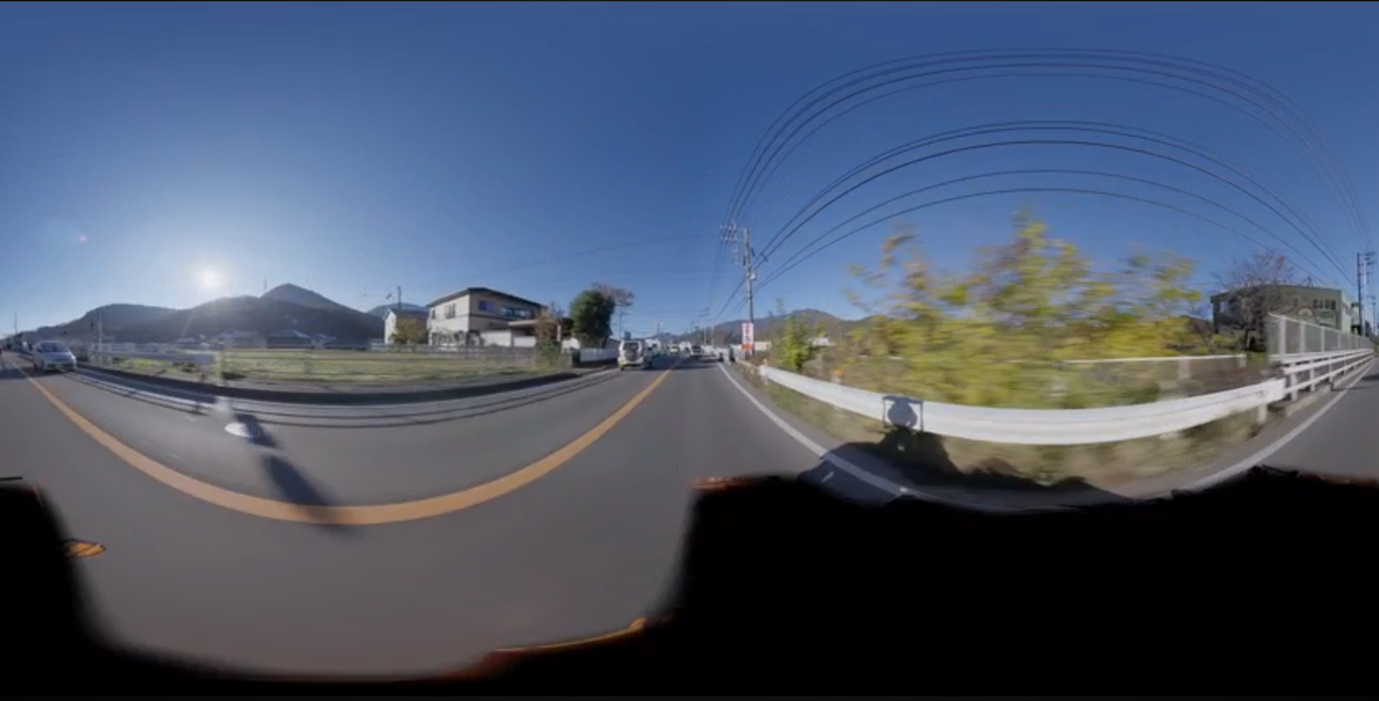 走行/富士吉田の道→都留（昼)