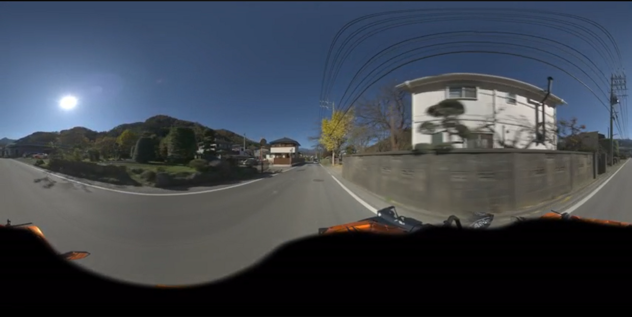 走行/都留団地→小学校（昼)